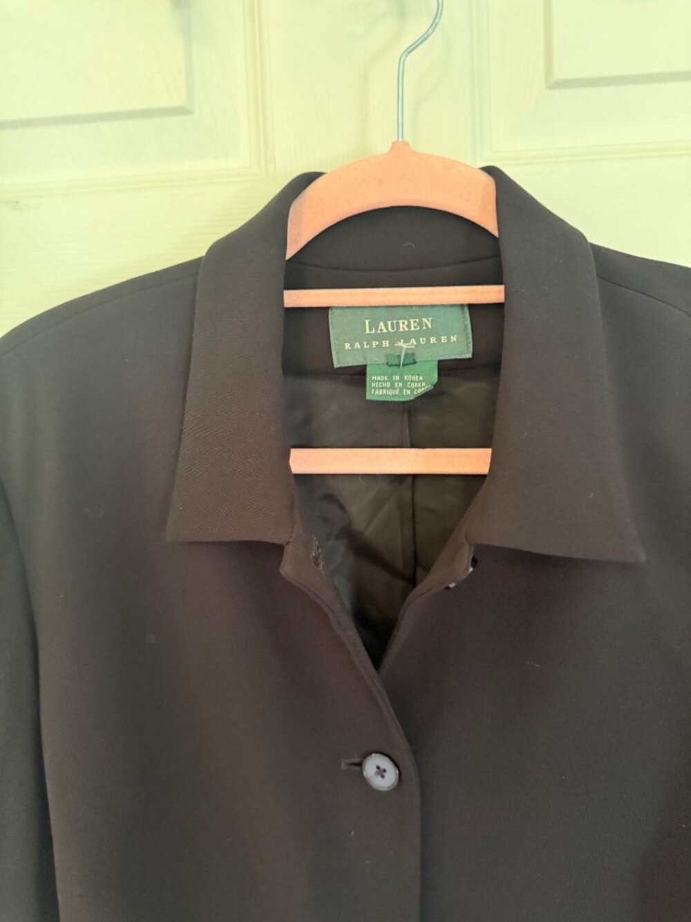 Lauren Ralph Lauren Black 4 Button Women's Career Wear Blazer Size 14 - Picture 2 of 6